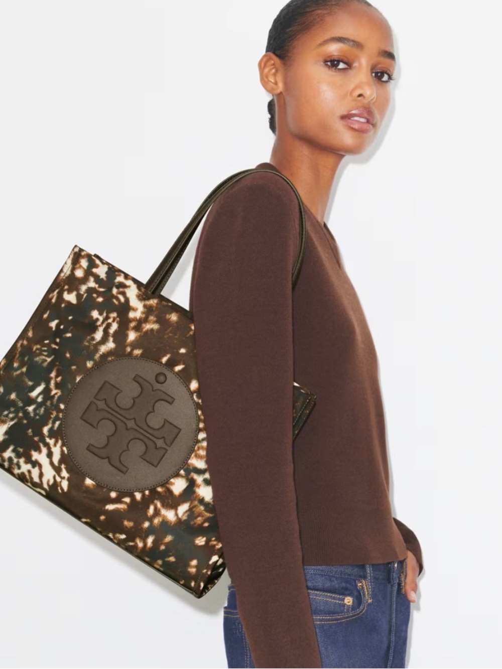 Tory Burch Fawn Ella Printed Large Tote - NWT - Picture 2 of 4